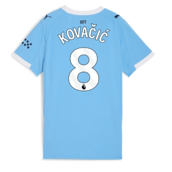 Manchester City Mateo Kovacic #8 Maglia Gara Casa Repliche 2025-26 Donna Maniche Corte
